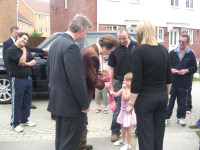 Princess Anne meets local residents